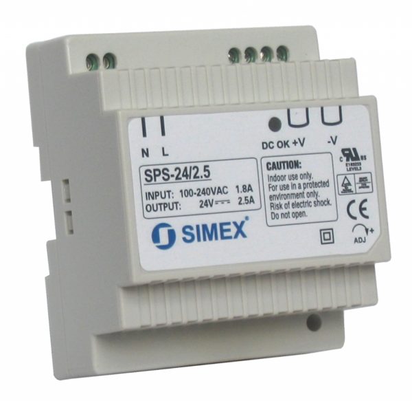 Simex SPS-24/2.5 | 60W | Geschakelde Voeding